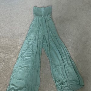Strapless Mint Green, Pant Romper - Size Medium